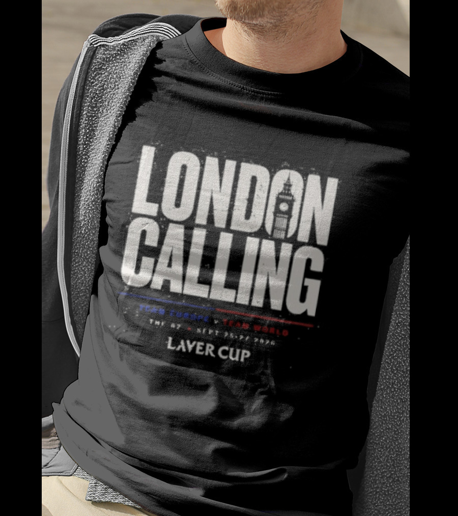 Laver Cup London Calling Team Europe Team World 2026 T-Shirt