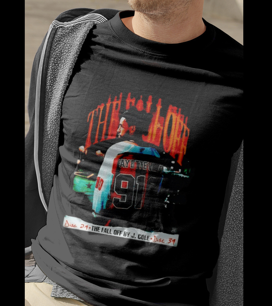 J Cole The Fall Off Fayetteville 910 Disc 29 Disc 34 T-Shirt