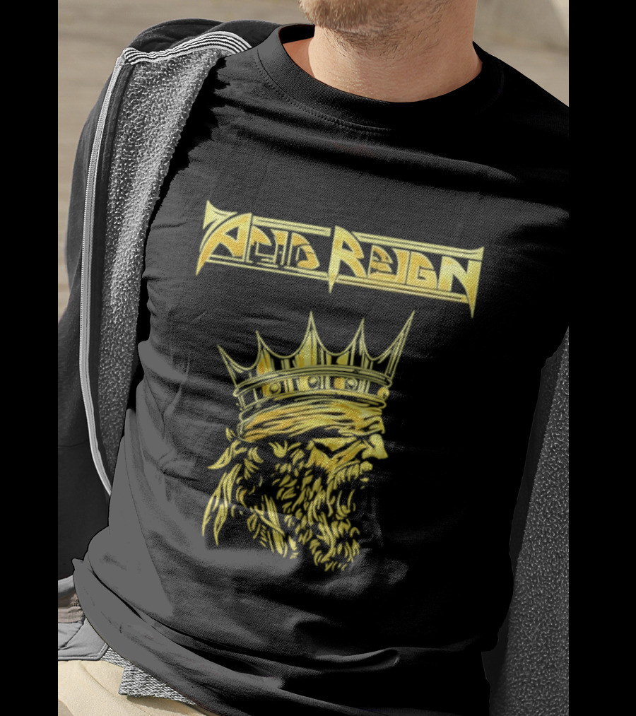 Acid Reign Golden King Thrash Metal Band T-Shirt
