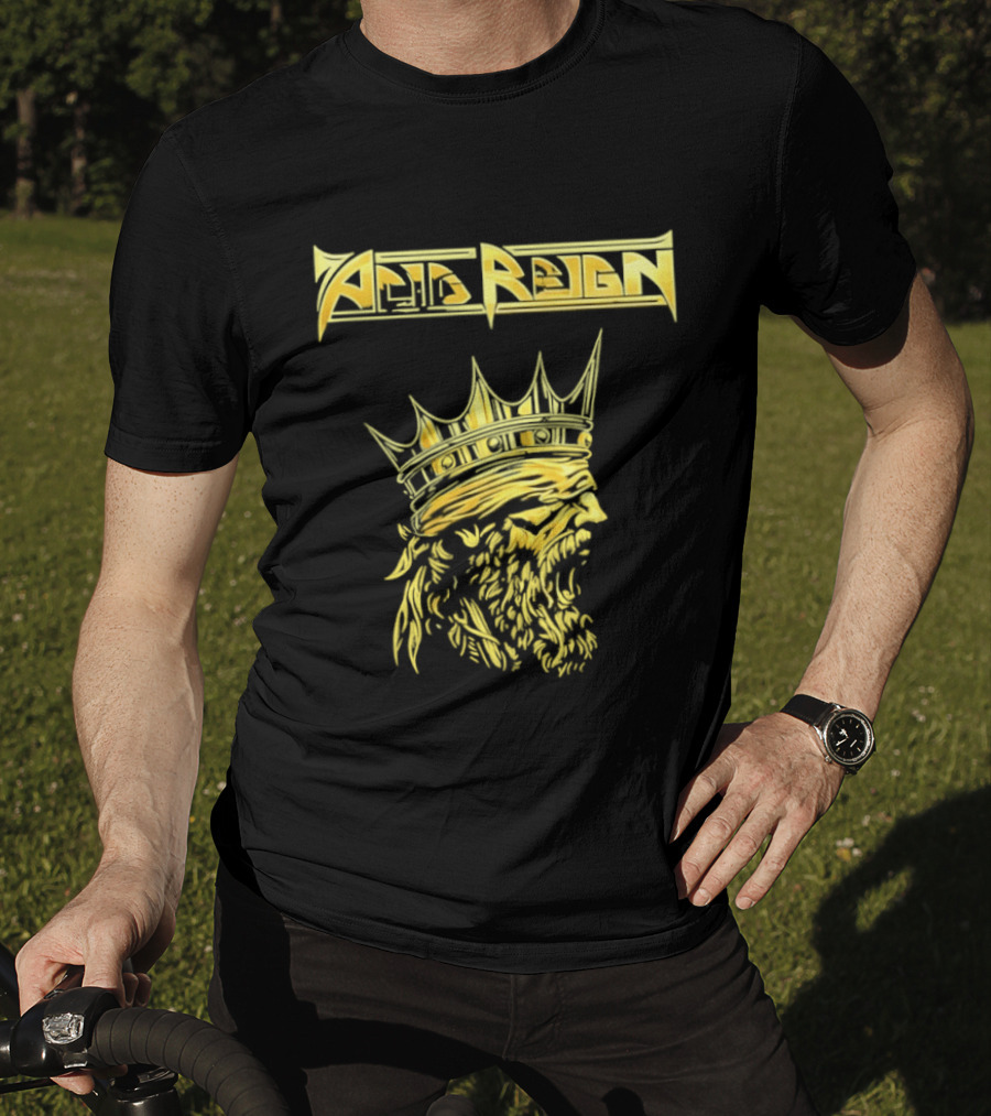 Acid Reign Golden King Thrash Metal Band T-Shirt