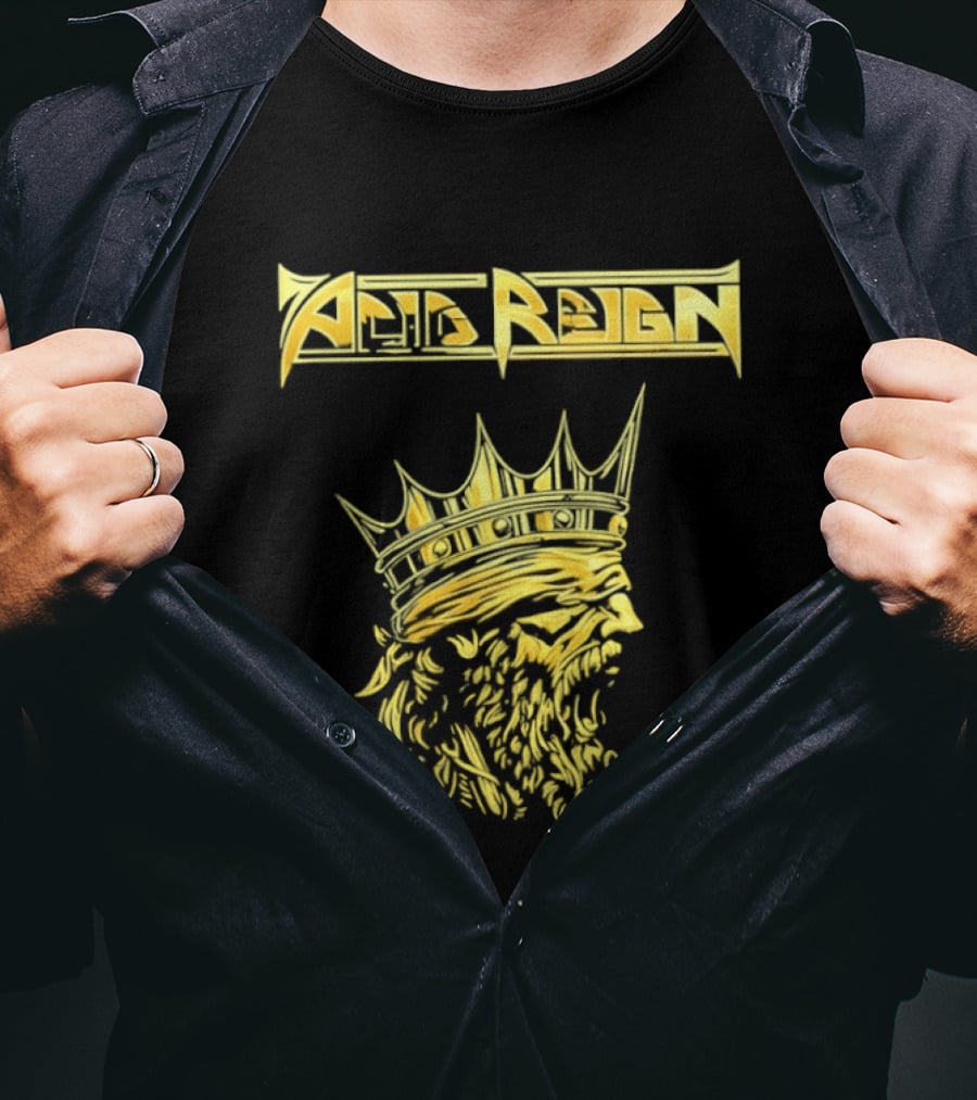 Acid Reign Golden King Thrash Metal Band T-Shirt