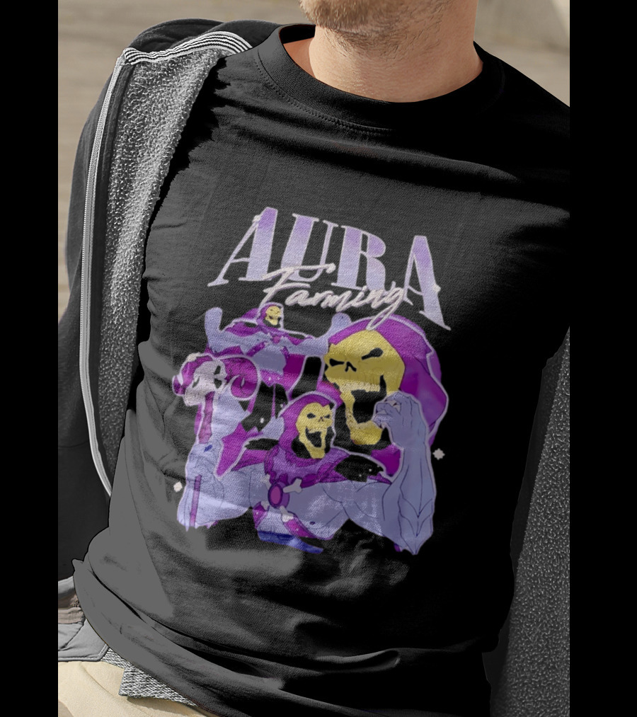 Aura Farming Skeletor Masters Of The Universe T-Shirt