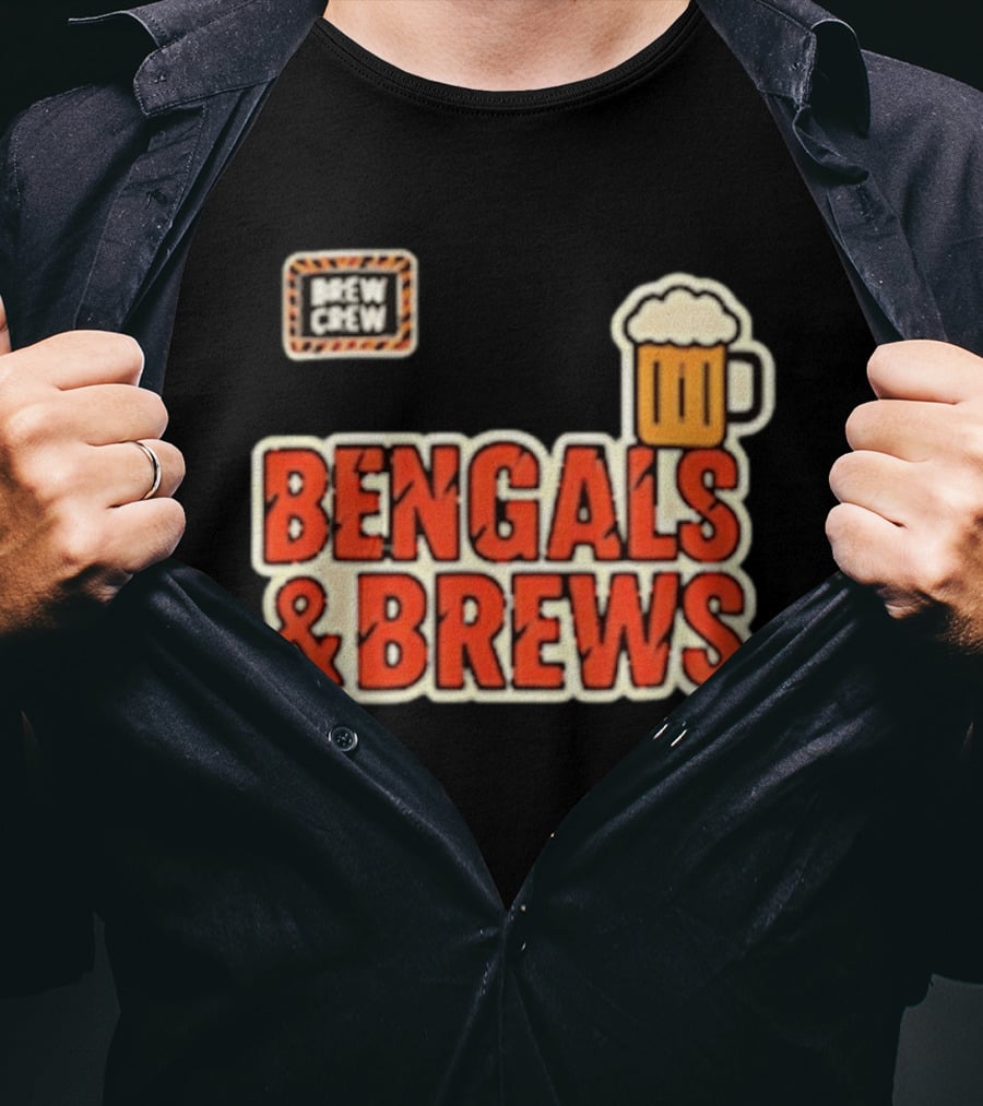 Bengals And Brews Brew Crew Beer T-Shirt