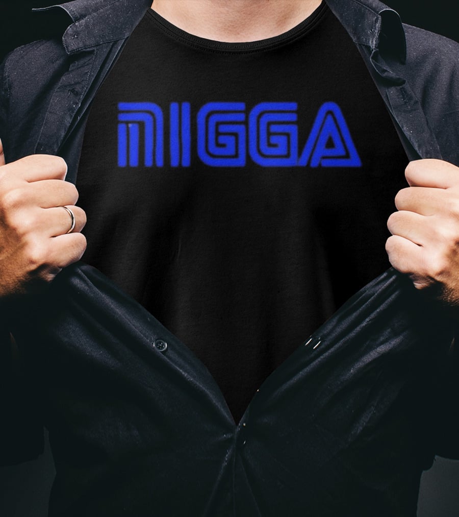 Blue NIGGA T-Shirt