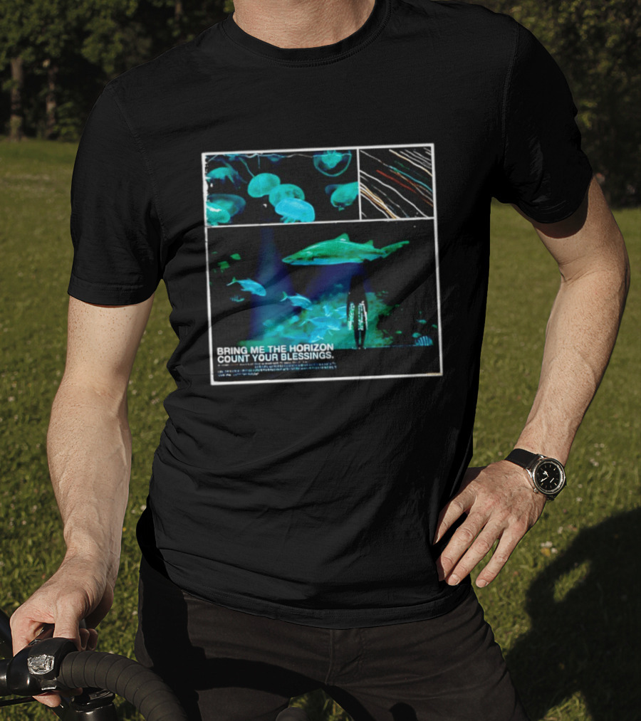 Bring Me The Horizon Count Your Blessings Aquarium Sharks And Jellyfish T-Shirt