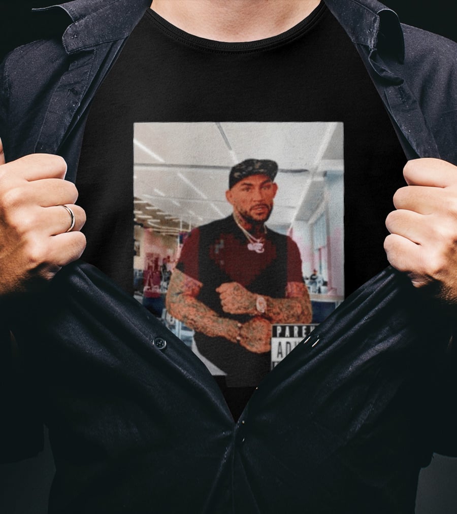 Dustin Poirier Parental Advisory Explicit Content Indoors Tattooed Man With Chain And T-Shirt