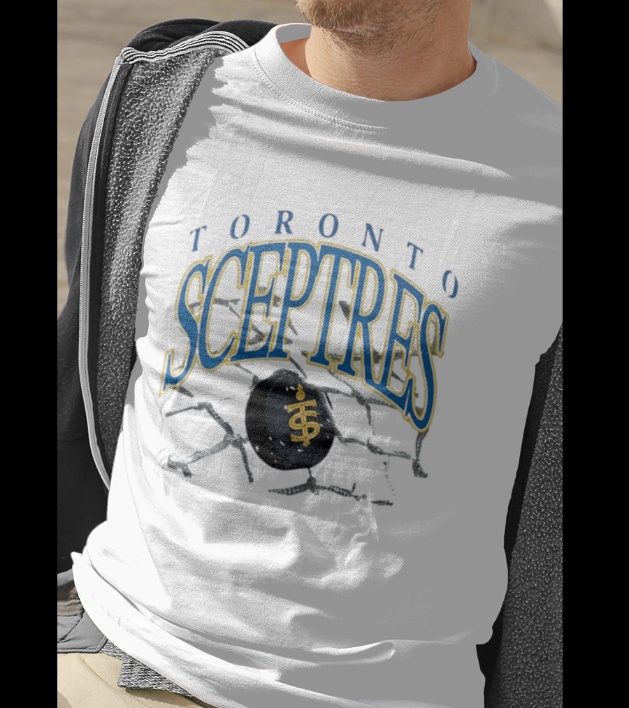 Toronto Sceptres Hockey Vintage Style With Hockey Puck And Chain T-Shirt