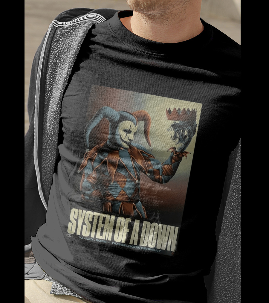 System Of A Down 2026 Düsseldorf Germany Pop Up Shop The Clown 10 July Open Air Park T-Shirt