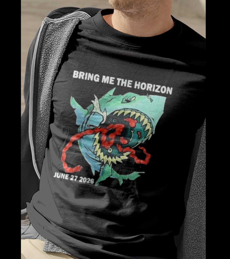 Bring Me The Horizon June 27 2026 Shark Graphic Copenhell Festival European Summer Shows T-Shirt