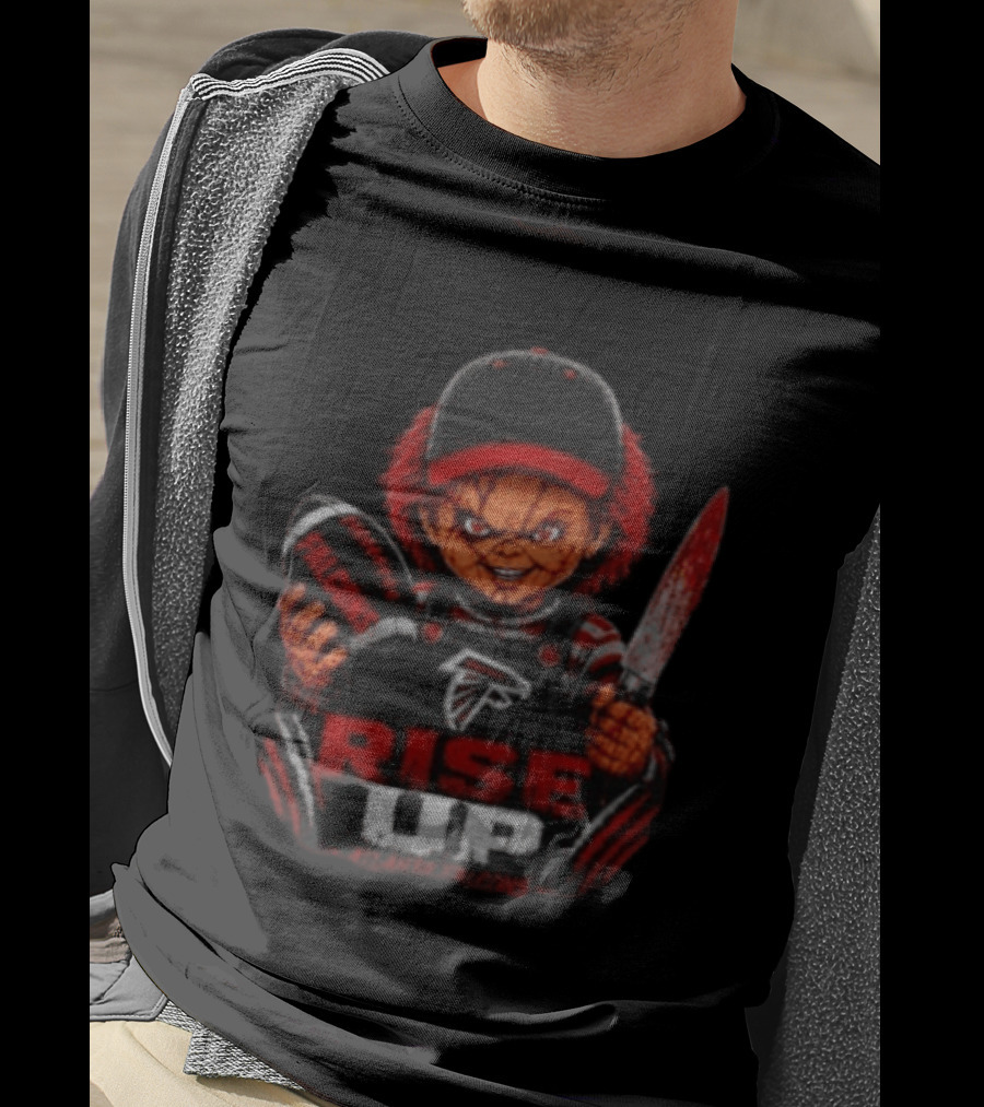 Atlanta Falcons Chucky Rise Up Horror Football T-Shirt