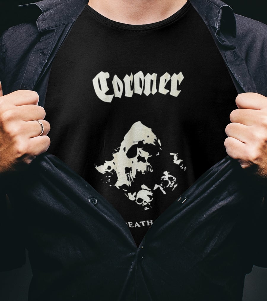 Coroner Death Cult Thrash Metal Band T-Shirt