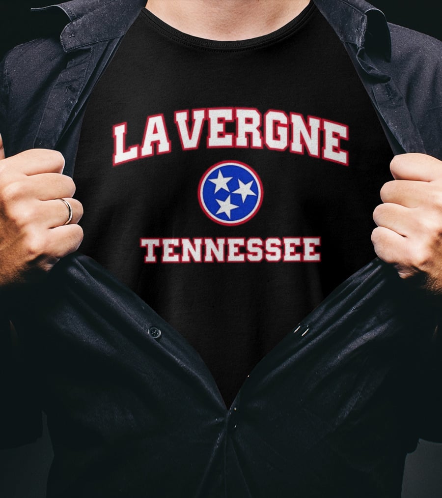 La Vergne Tennessee Tri Star Circle T-Shirt