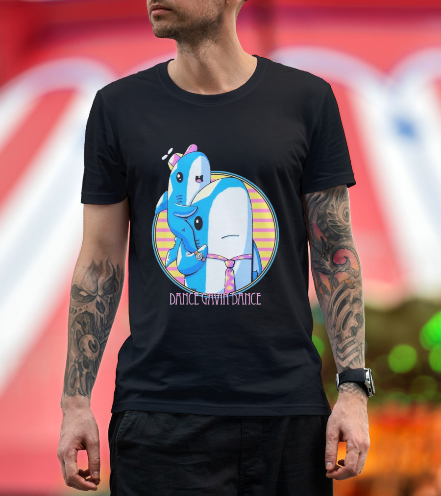 Dance Gavin Dance Shark Dad Cute Cartoon Marine Life Duo T-Shirt
