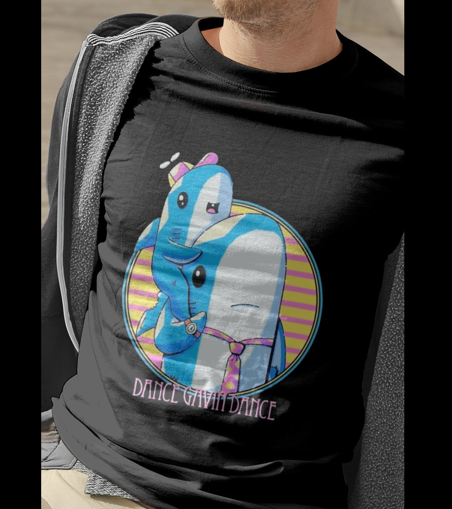 Dance Gavin Dance Shark Dad Cute Cartoon Marine Life Duo T-Shirt