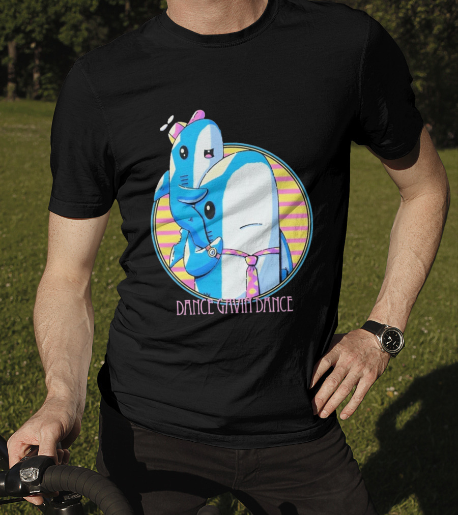 Dance Gavin Dance Shark Dad Cute Cartoon Marine Life Duo T-Shirt