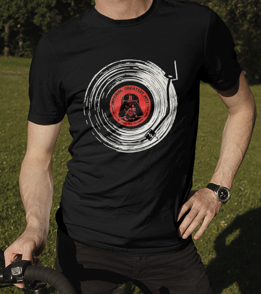 Darth Vader Imperial Greatest Hits Vinyl Record Star Wars Dark Side Records T-Shirt
