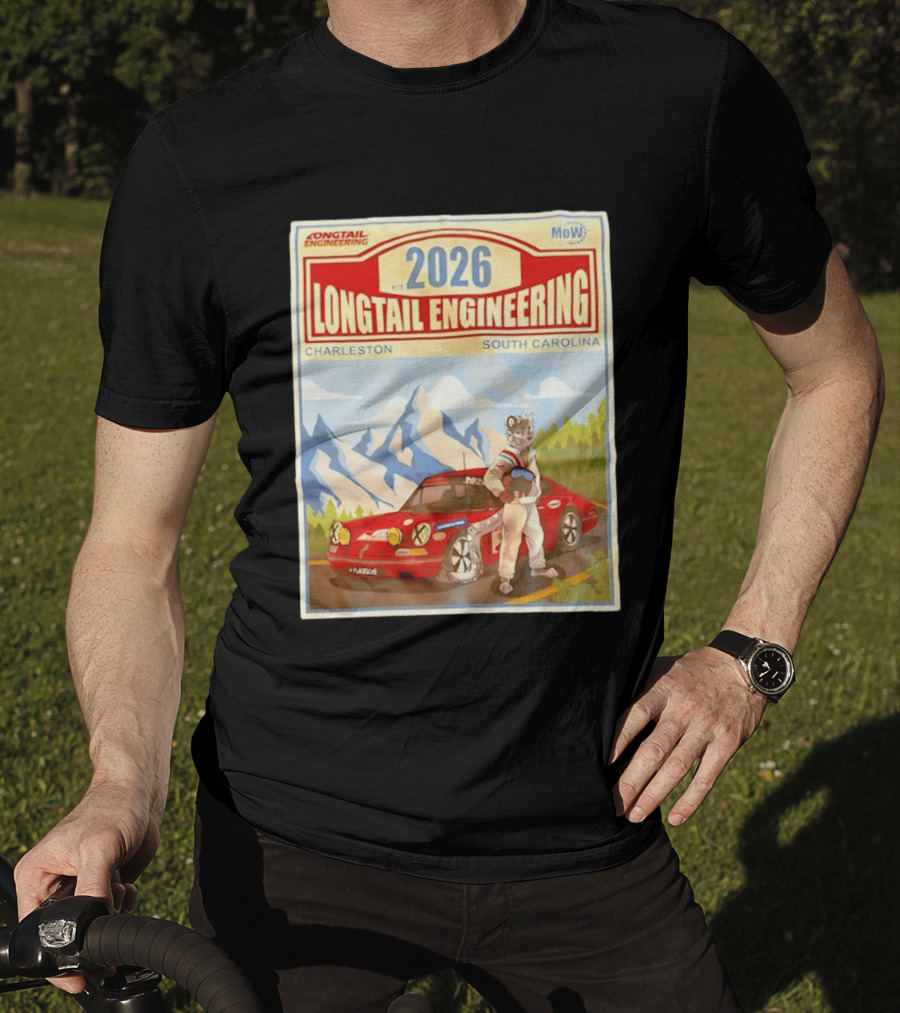 Longtail Engineering 2026 Racing Adventure Charleston South Carolina T-Shirt