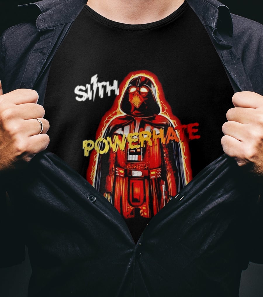 Sith Powerhate Darth Vader Lightning T-Shirt