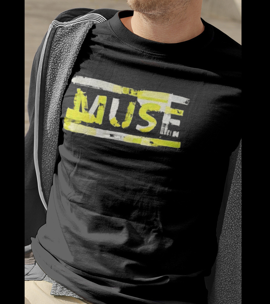 MUSE Band Inspired Yellow Paintbrush T-Shirt