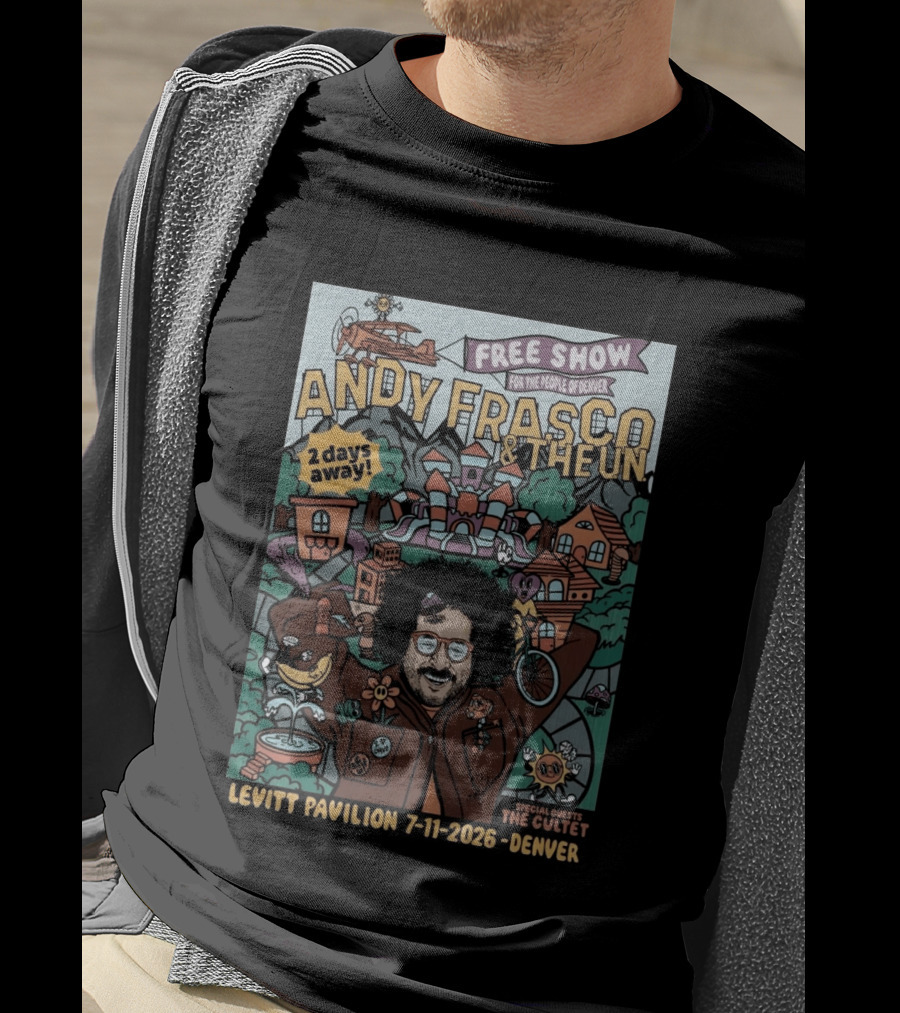 Andy Frasco & The U.N. Free Show Levitt Pavilion Denver 7 11 2026 Special Guests The Cutlet T-Shirt