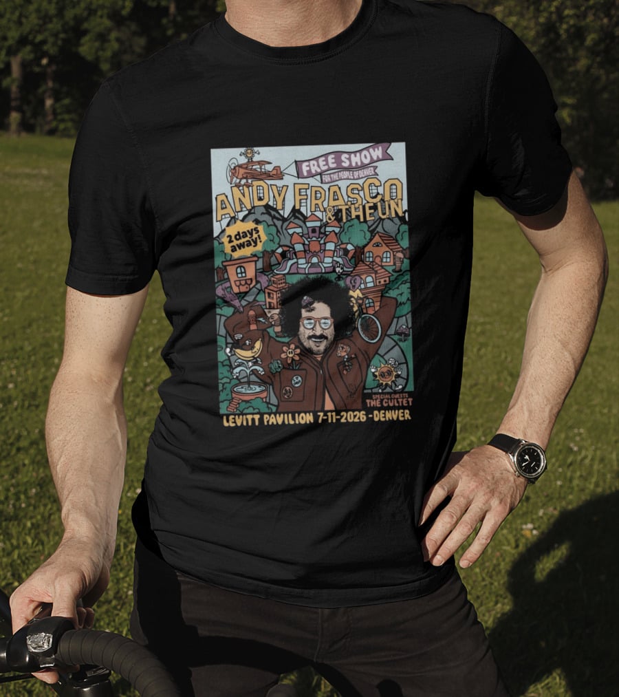 Andy Frasco & The U.N. Free Show Levitt Pavilion Denver 7 11 2026 Special Guests The Cutlet T-Shirt
