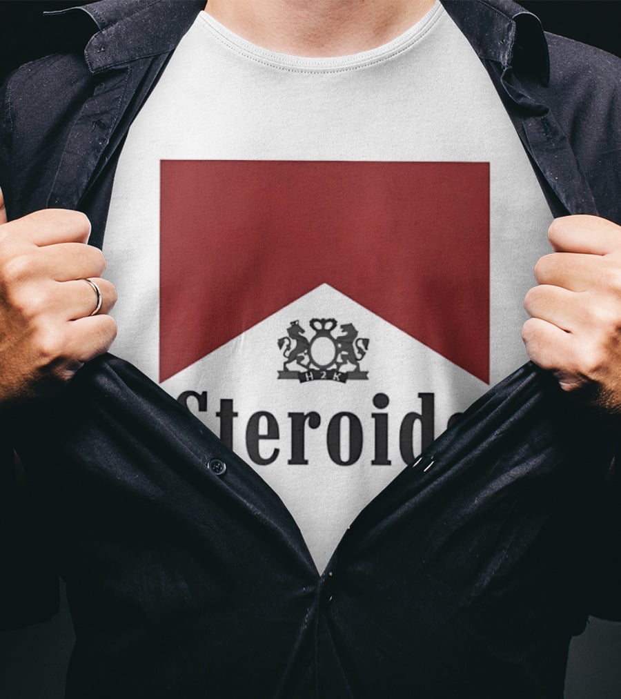 H2K Steroids Gym Fitness Lion Crest T-Shirt
