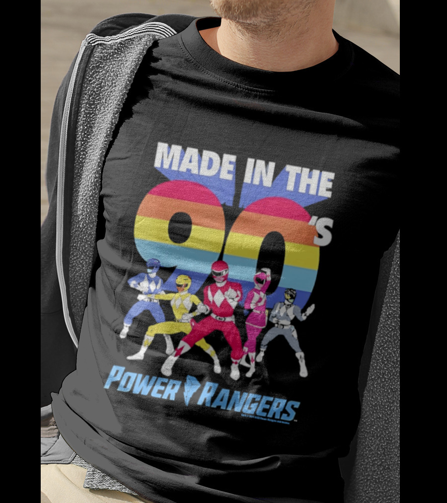 Power Rangers Made In The 90's Mighty Morphin Retro Team T-Shirt