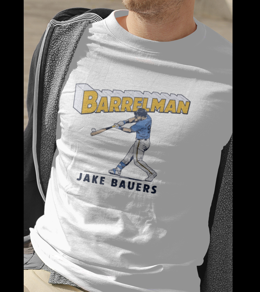 Barrelman Jake Bauers Baseball MLB Player T-Shirt