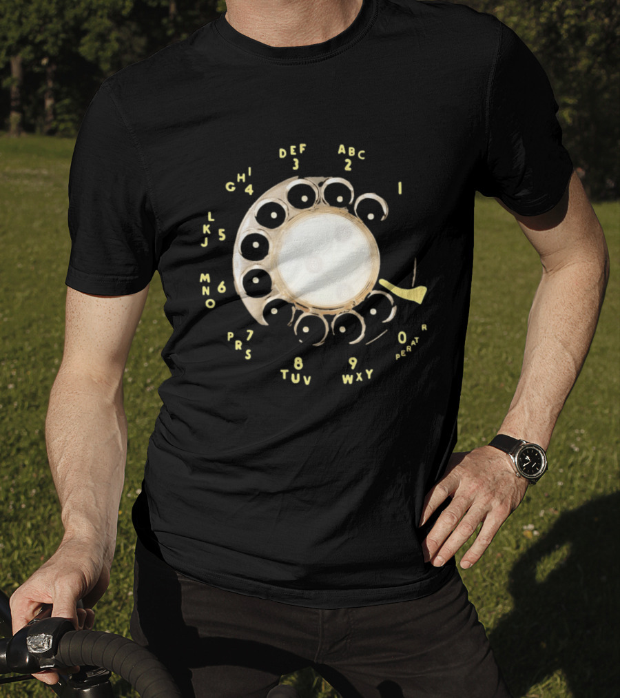 Rotary Telephone Dial ABC 1 2 3 T-Shirt