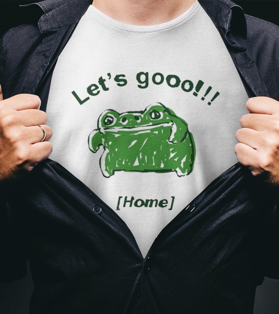 Let's Gooo Home Popcornpunk Frog T-Shirt