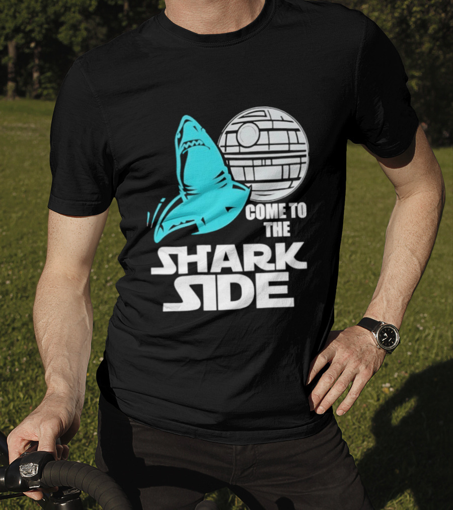 Come To The Shark Side With Death Star T-Shirt