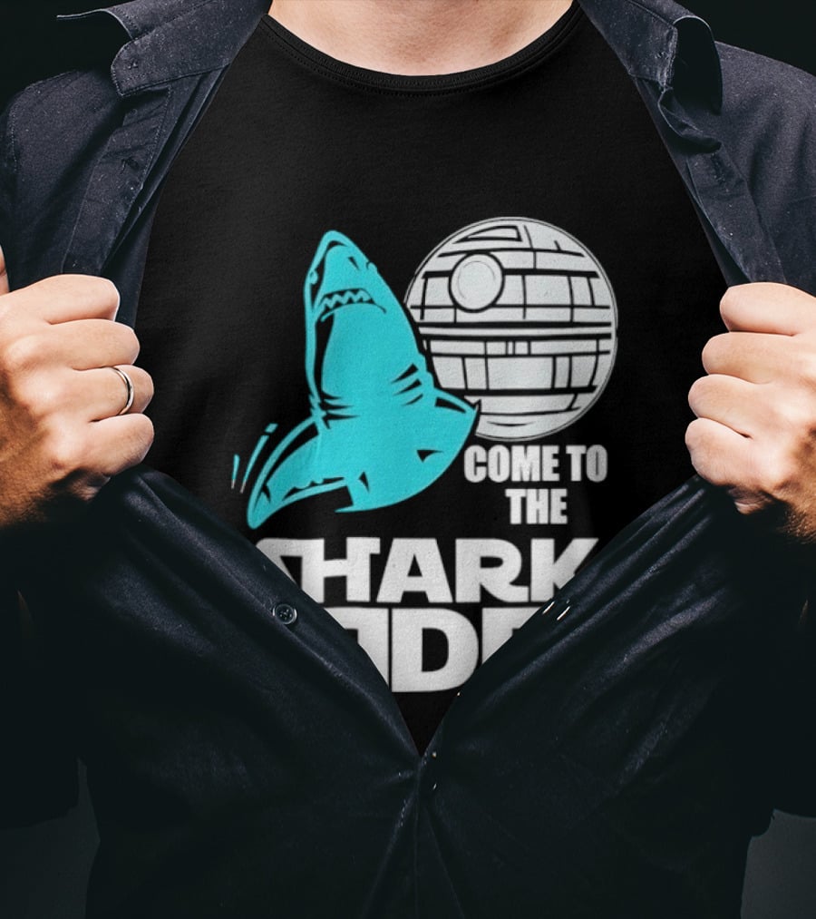 Come To The Shark Side With Death Star T-Shirt
