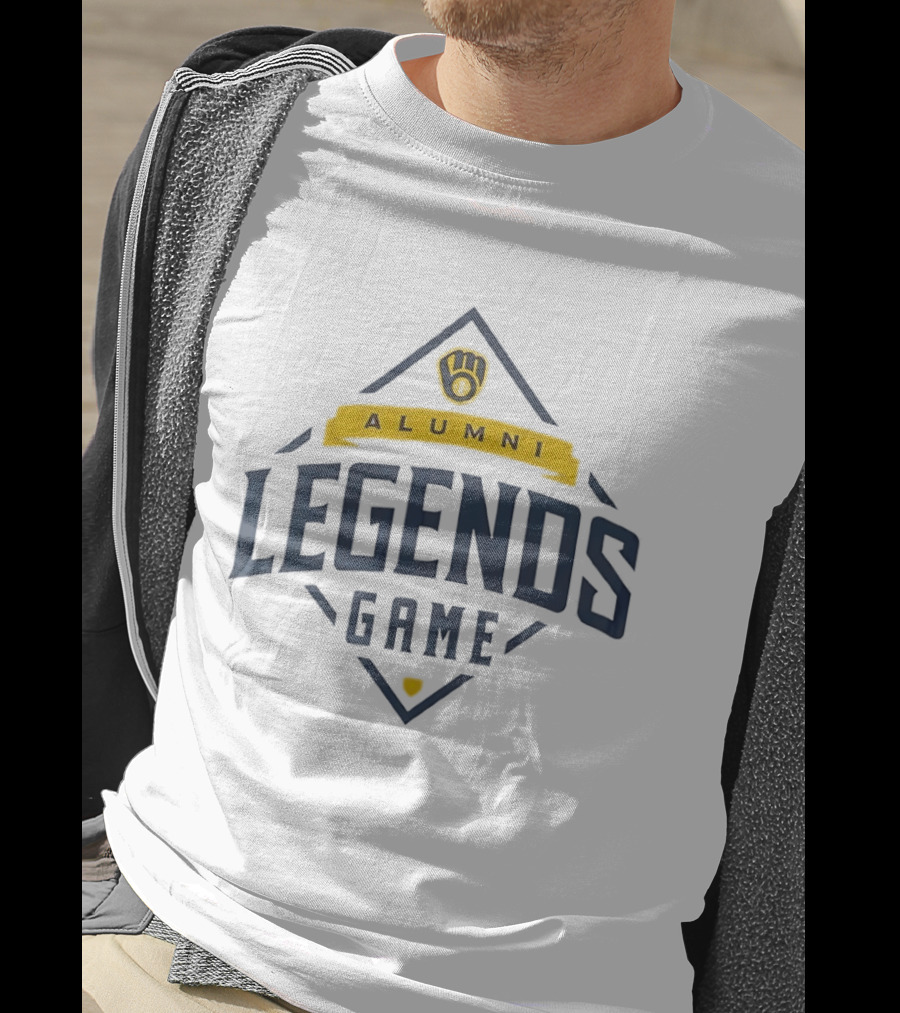 Milwaukee Brewers Alumni Legends Game Logo Baseball Event T-Shirt