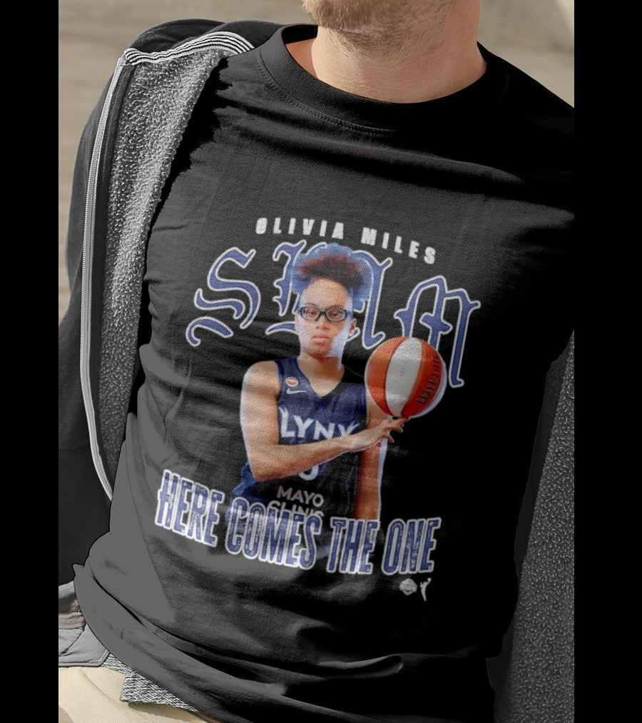 Slam Olivia Miles Lynx Basketball Here Comes The One T-Shirt