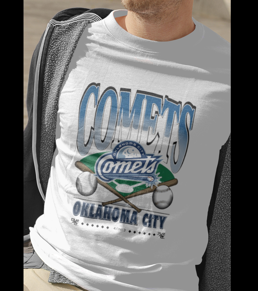 Oklahoma City Comets Baseball Team Sports Fan Gear T-Shirt