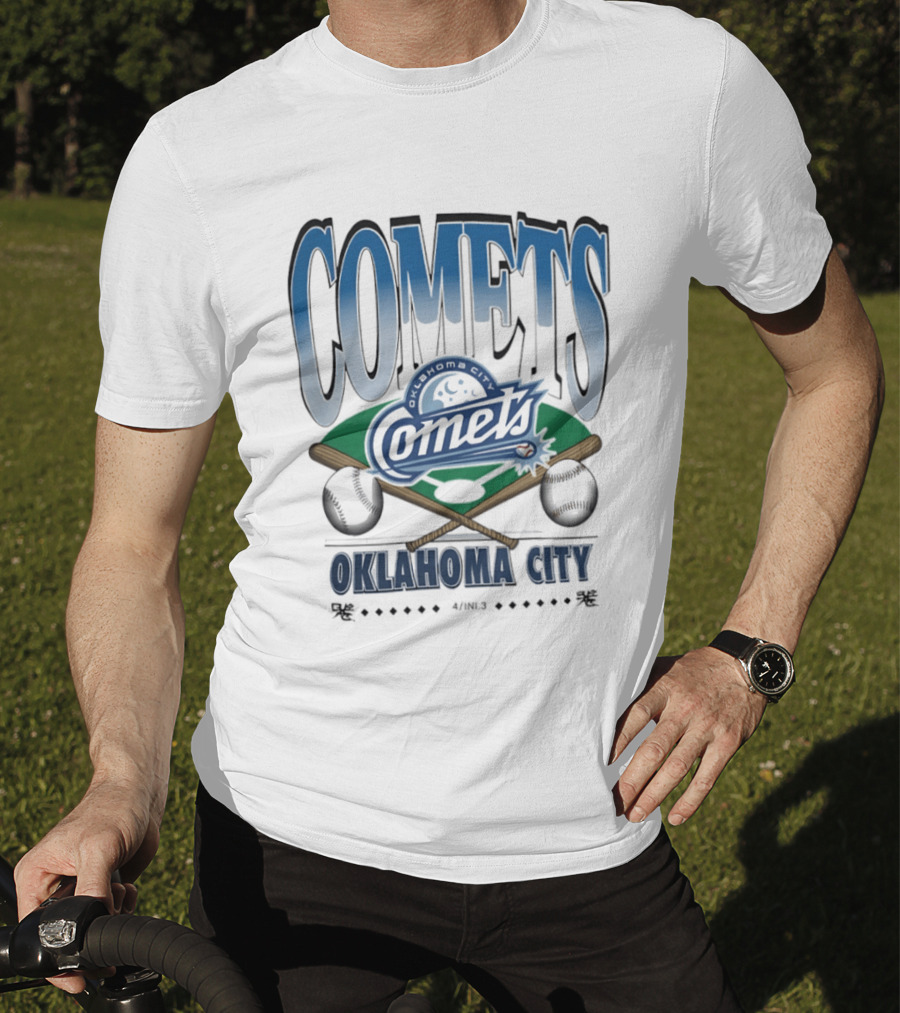 Oklahoma City Comets Baseball Team Sports Fan Gear T-Shirt