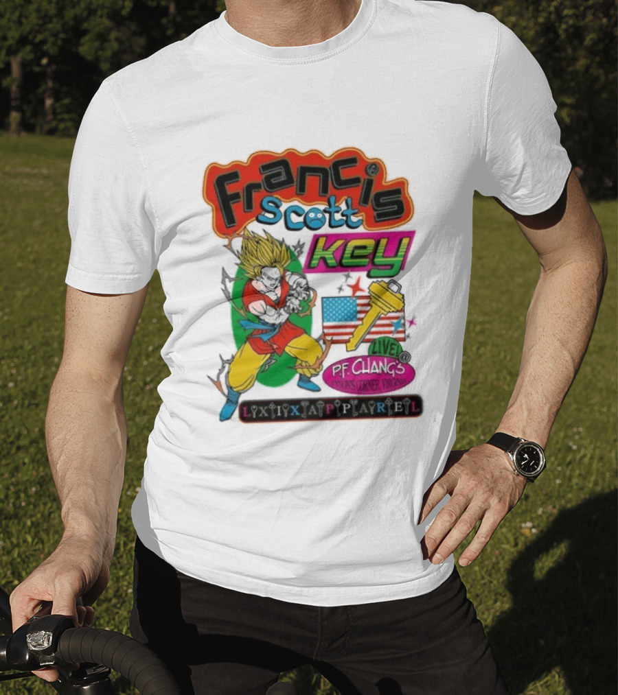 Francis Scott Key Son Goku LAXP Apparel Pf Chang's Tysons Corner Virginia 1814 T-Shirt