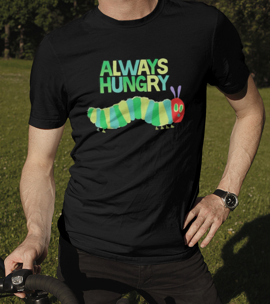 Always Hungry Caterpillar Colorful Striped Insect T-Shirt