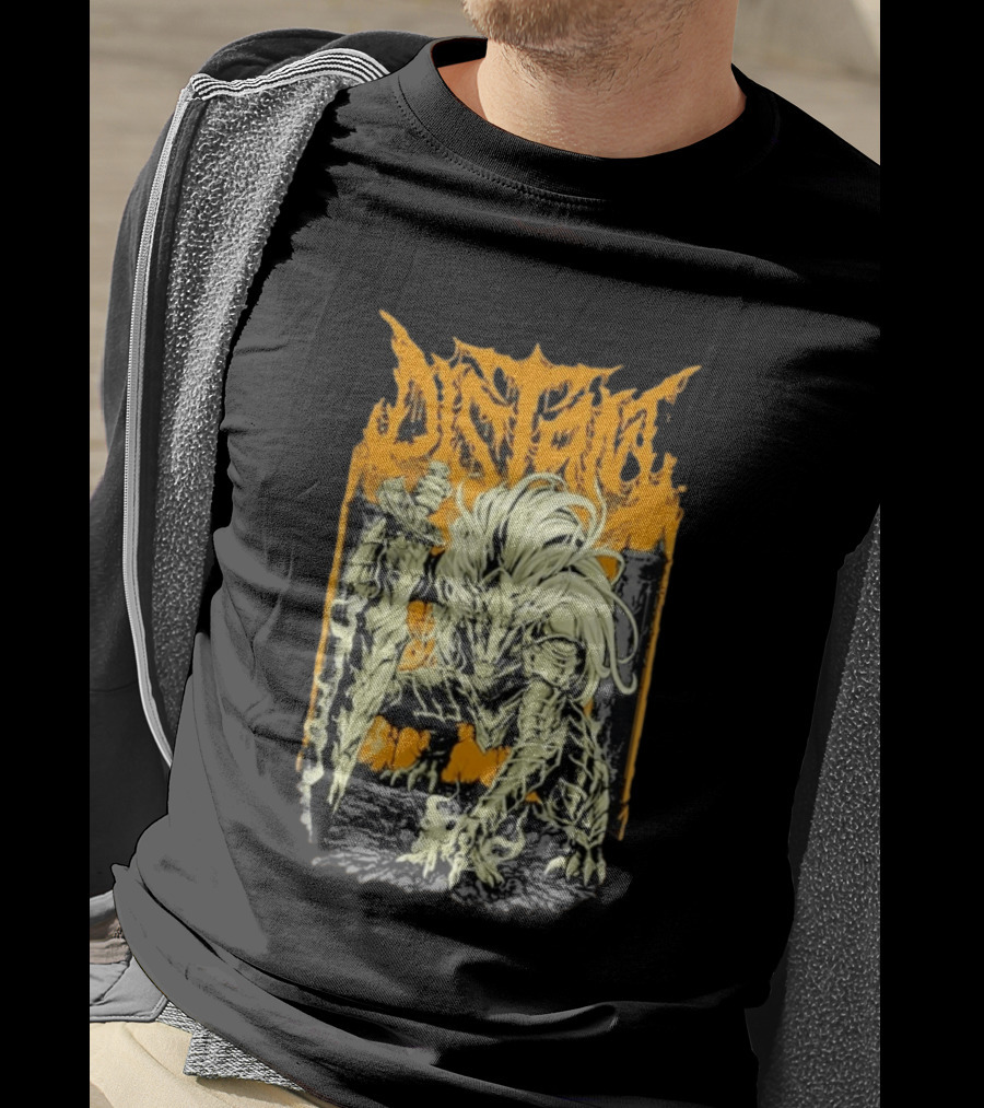 Distant Black Blade Dark Fantasy Warrior With Sword T-Shirt