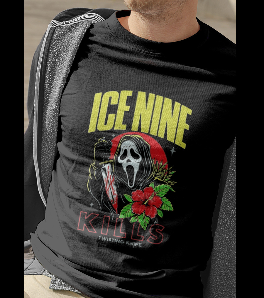 Ice Nine Kills Ghostface Twisting Knife Aloha Sidney Summer Of Silence 2026 Collection T-Shirt