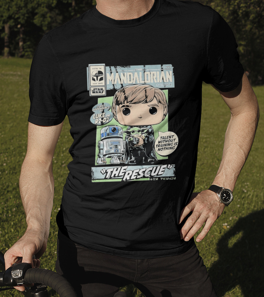 The Mandalorian Chapter 13 Guest Appearance By Luke And R2 D2 The Rescue Talent Without Training T-Shirt