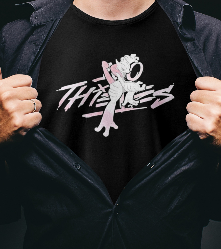 Mewtwo 100 Thieves Pokemon Collaboration Esports T-Shirt