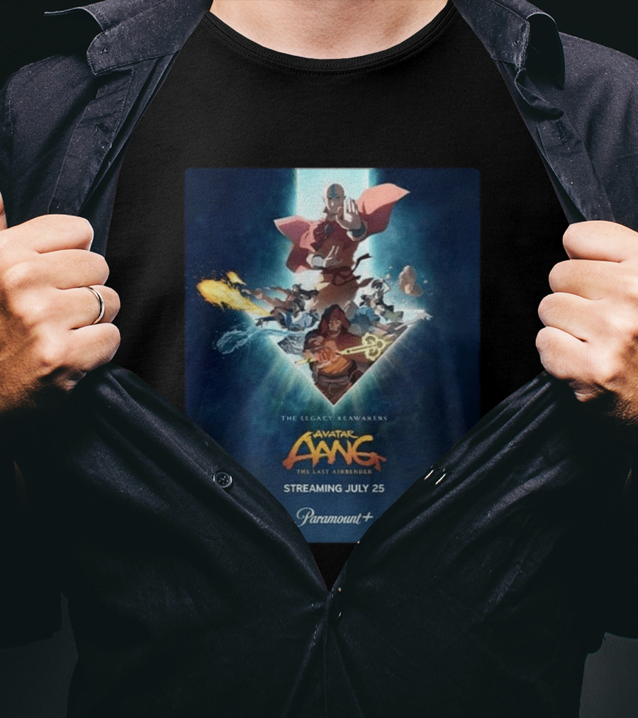 Avatar Aang The Last Airbender The Legacy Reawakens Streaming July 25 Paramount Plus T-Shirt