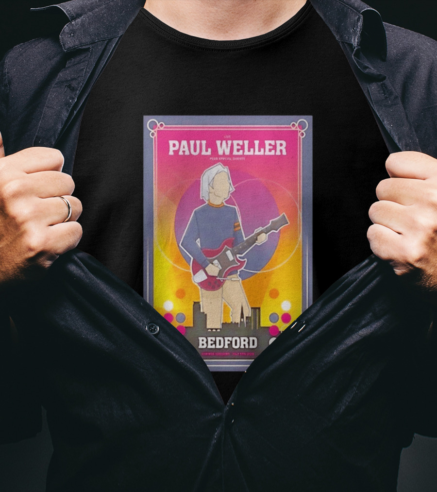 Paul Weller Live Plus Special Guests Bedford River Festival Summer Sessions 2023 T-Shirt