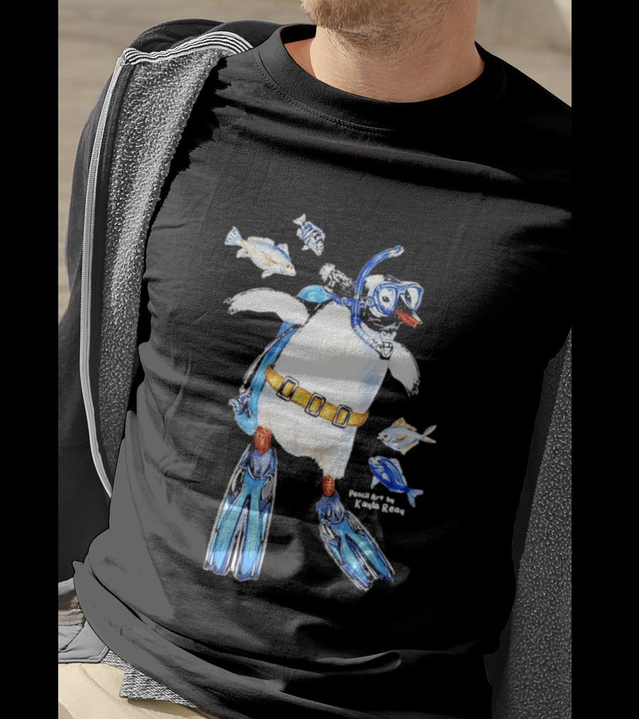 Penguin Snorkeling Underwater Adventure By Gonçalo Barriga T-Shirt