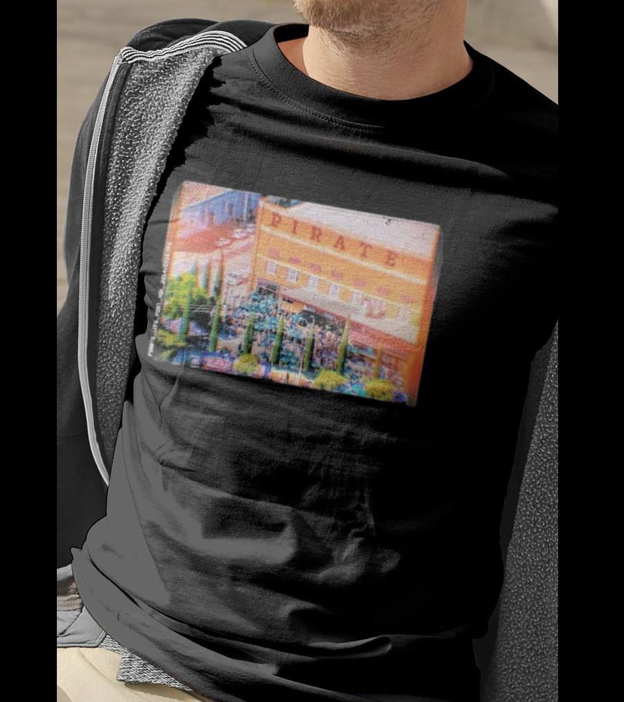 Pirate Life Brewery Port Adelaide Scene With Building And Crowd T-Shirt