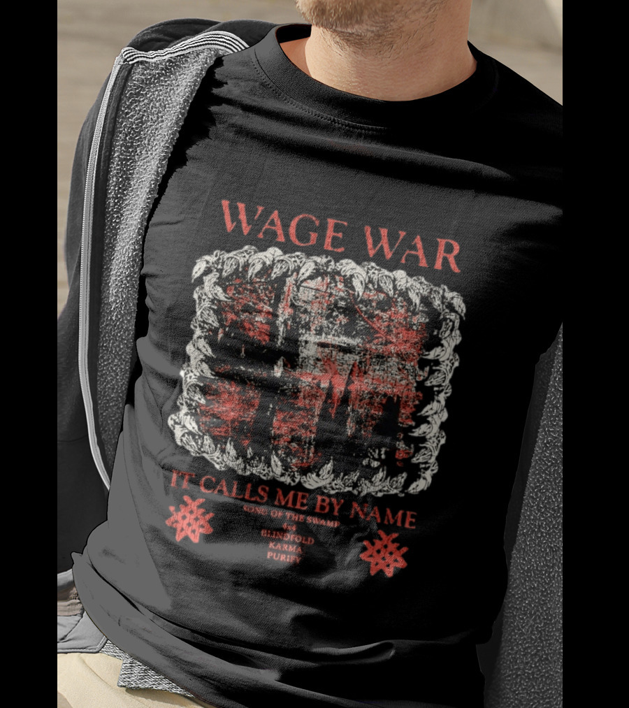 Wage War It Calls Me By Name Song Of The Swamp Blindfold Karma Purity T-Shirt