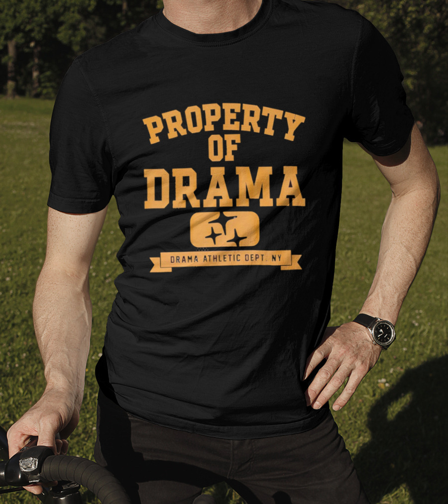 Property Of Drama Athletic Dept NY Vintage Style Sports T-Shirt