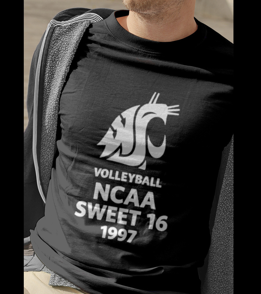 Washington State University Volleyball NCAA Sweet 16 1997 T-Shirt