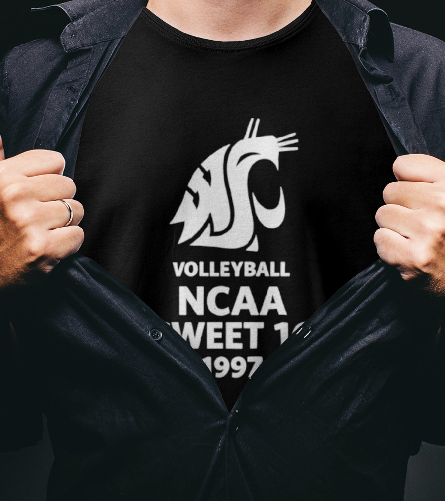 Washington State University Volleyball NCAA Sweet 16 1997 T-Shirt